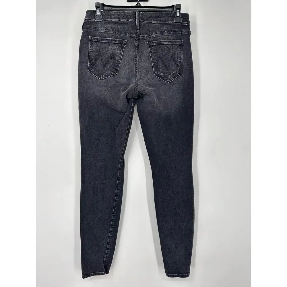 MOTHER Black Mid-Rise Jeans Size 29 - Picture 3 of 3